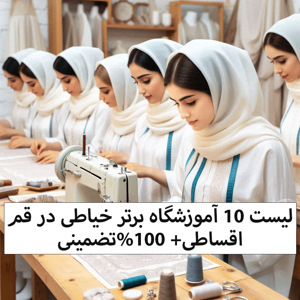 لیست 10 آموزشگاه برتر خیاطی در قم ✔️ اقساطی+ 100%تضمینی